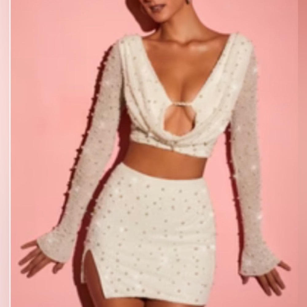 Pearl Embellished Top